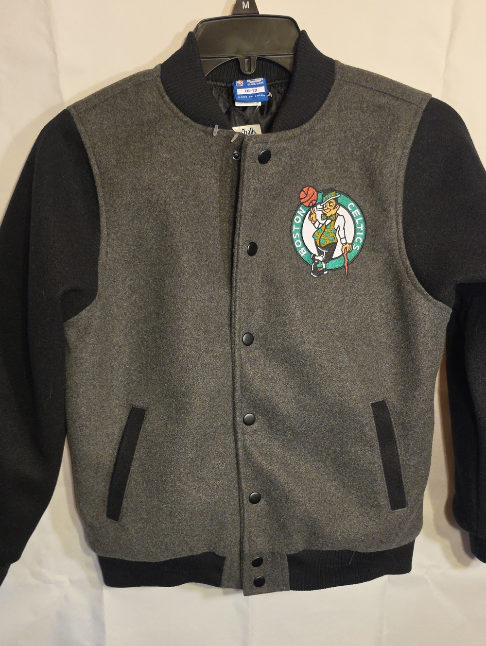 NWT Kids Authentic Boston Celtics Lined Winter Varsity Style Jacket